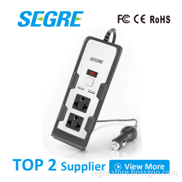 2017 Newest item factory direct sales row shape 150w 220v 110v car power inverter with dual AC socket dual usb ports